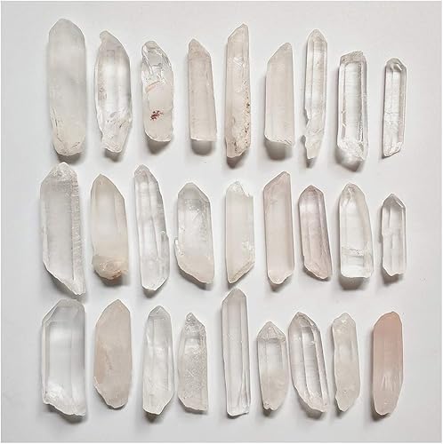 3.53 oz 3.5oz 0.22lb Natural Cuarzo Cristal Columna Puntos Fragmentos Sobre 20-30 Piezas Lote Marca Promedio