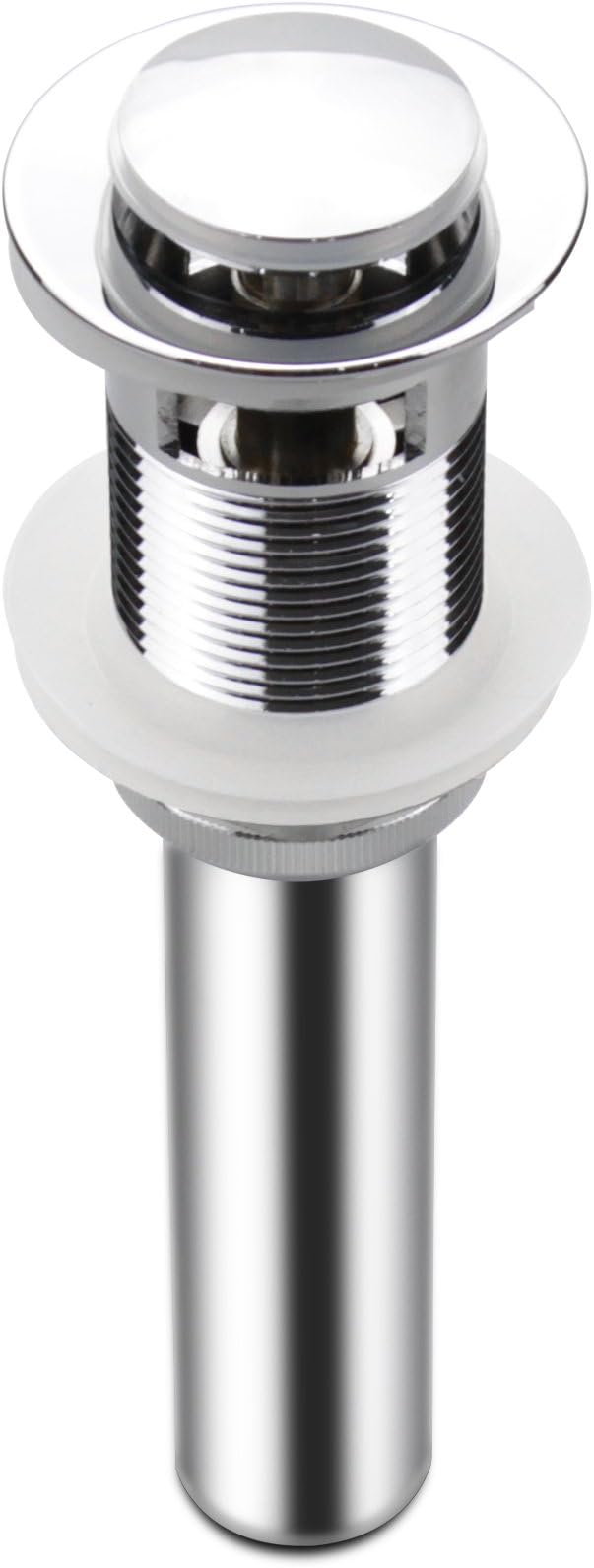 Bathroom Sink Drain,Drain Stopper Bathroom Sink Without Overflow,Pop Up Drain Strainer,Stainless Steel Chrome