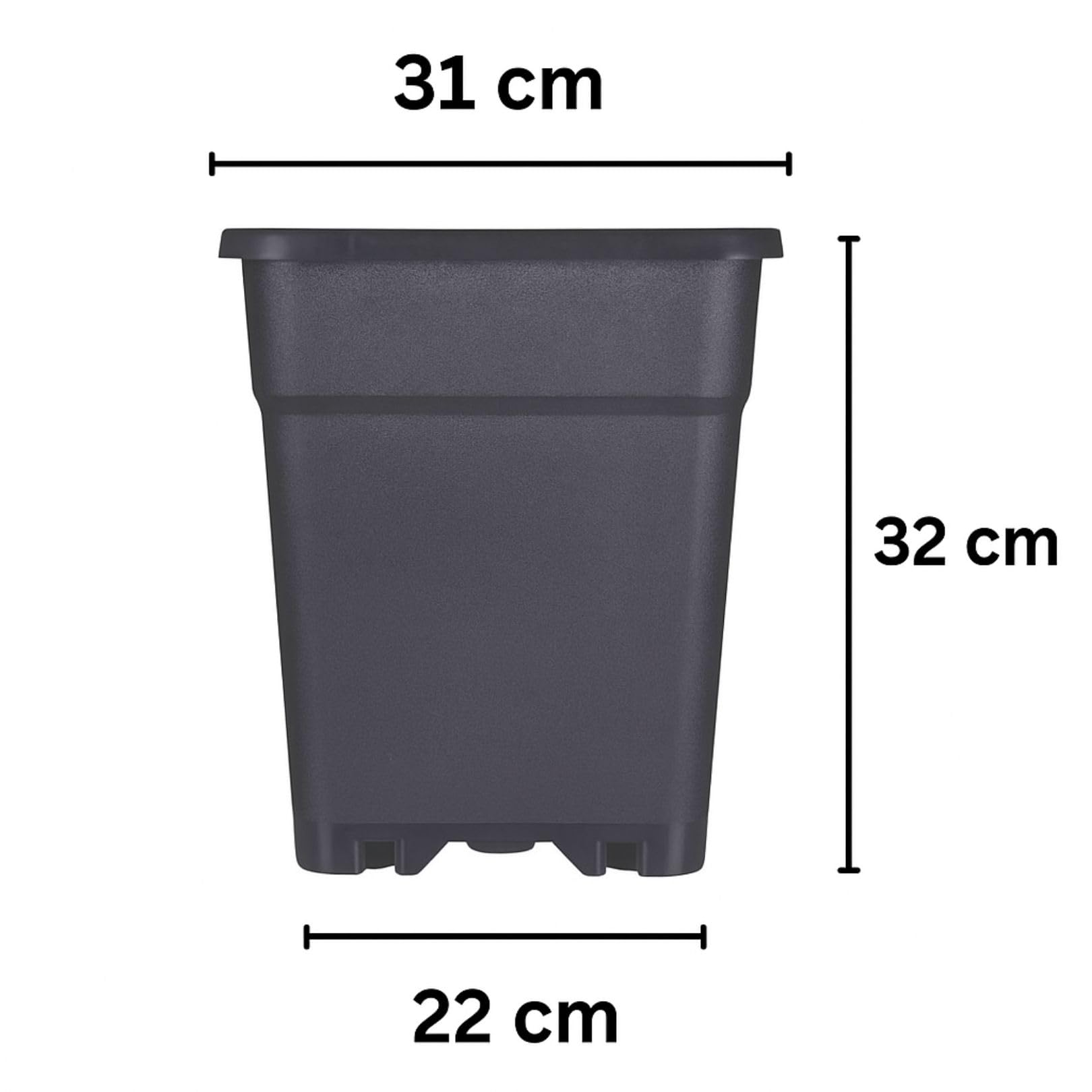 Vaso quadrato in plastica | Acquisti Online su