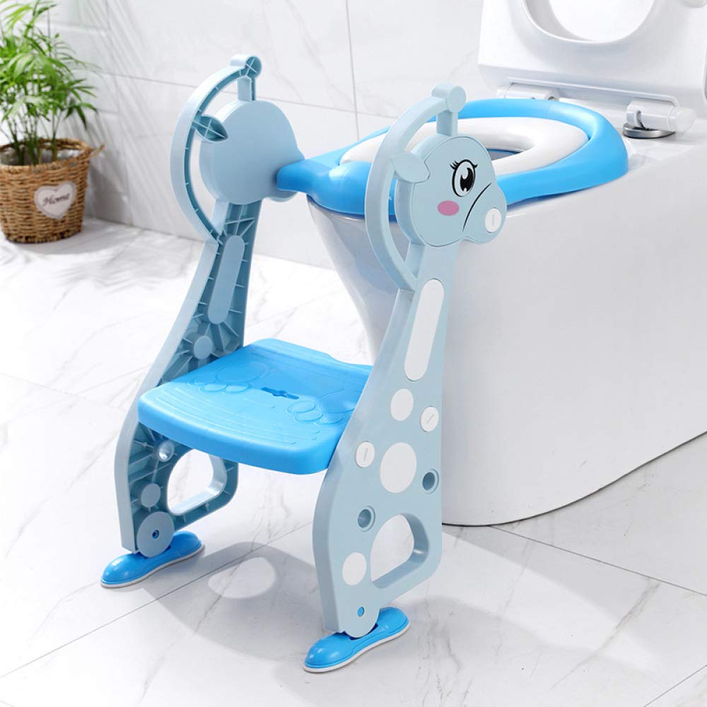 Reductor De WC para Ninos, Entrenador De Inodoro Ajustable para Niños Pequeños con Asiento De Inodoro Y Escalera De Taburete para Niños Y Niñas,D
