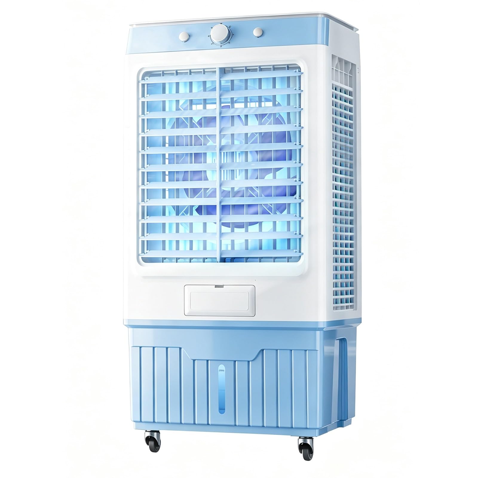 Evaporative Cooler, Portable Swamp Cooler with 11 Gal Water Tank