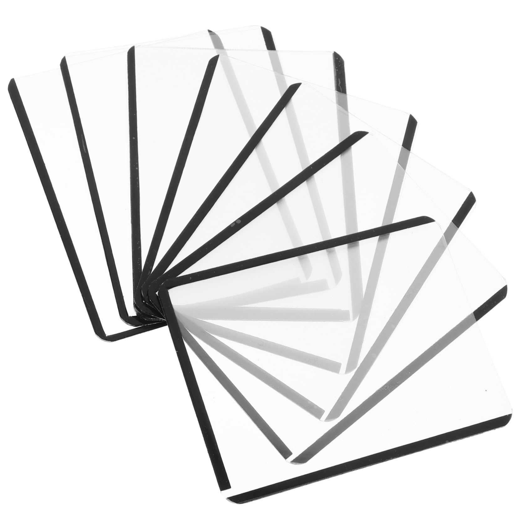 VICASKY 100piezas Fundas De Tarjetas De Fundas De Cartas De Bordes Negros Para Trading Cards Mesa