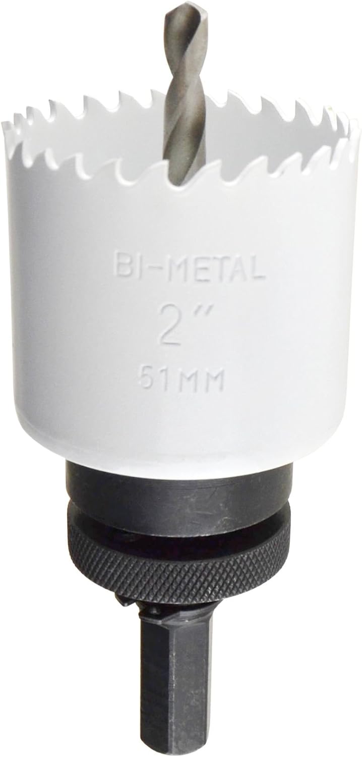 51mm HSS Hole Saw Holesaw Bi-Metal Blade Cutter Drill And Drill Adaptor Arbor
