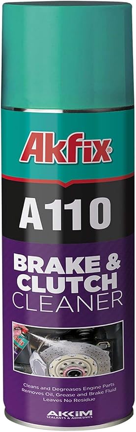 Akfix A110 Brake Parts Cleaner - Strong Dust and Rust Remover, Brake Cleaner Spray Can, Super Clean Metal Degreaser, Hand Cleaner for Auto Mechanics, Caliper, Disc and Clutch | 1 Pack, 16.9 Oz.