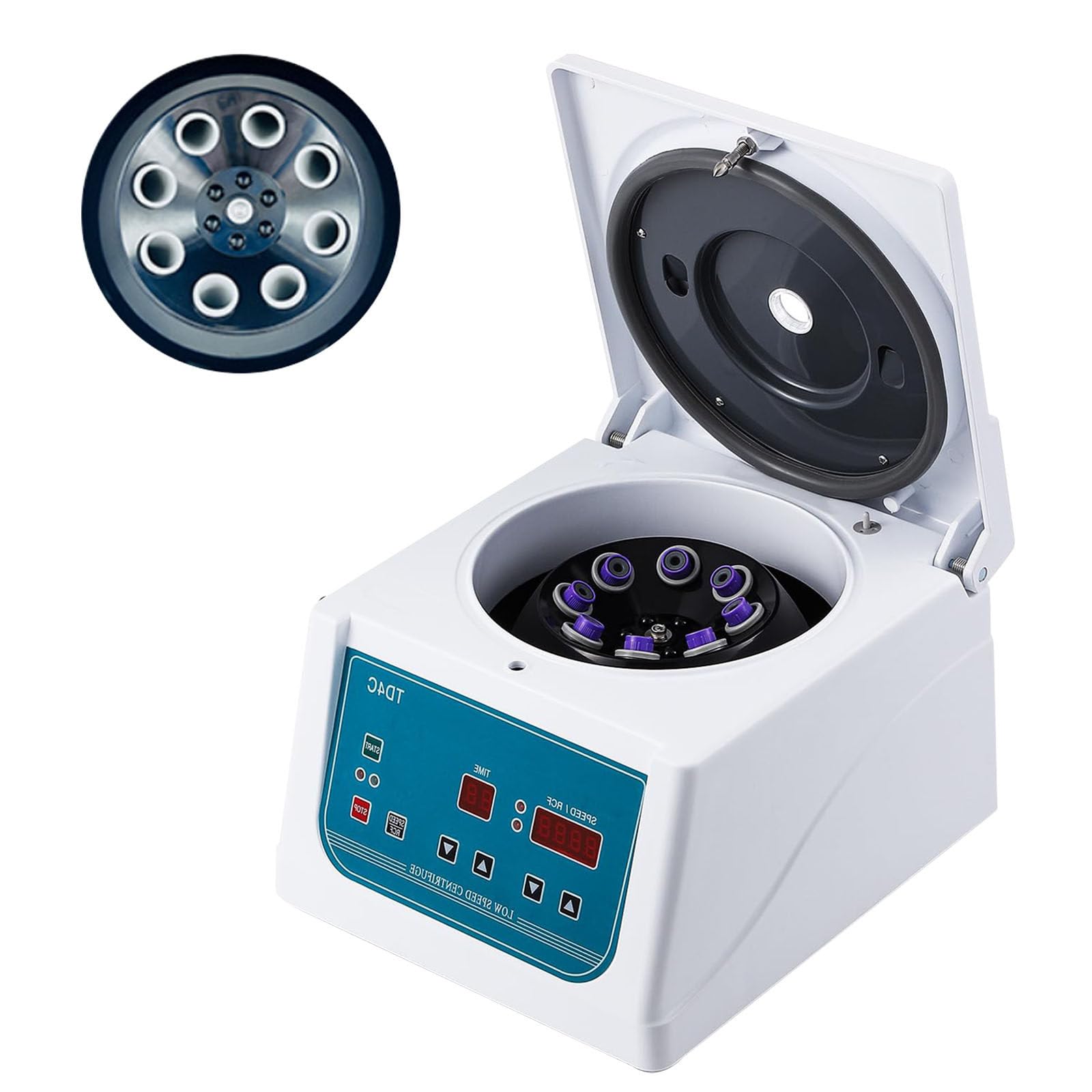 Centrifuga da Laboratorio 8 x 15 ml con Display a LED, 4.000 Giri/min, temporizzazione 99 min, 1.880 x g, per Provette Vacutainer da 15 ml e provette da centrifuga da 15 ml, centrifuga PRP