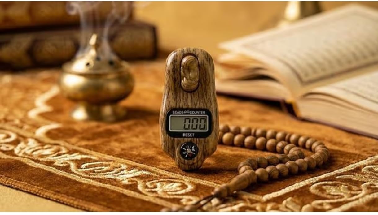 Premium Wooden Digital Japa Counter with Compass | Electronic Beads Counter for Naam Jap, Meditation, Yoga & Daily Prayer | Wood-Grain Finish, One-Touch Counting, Ergonomic Grip, Travel Friendly, For Naam Jap & Meditation-image-39