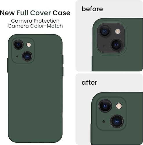 Miniatura 3 de FireNova Funda diseñada para iPhone 15 Plus, funda de silicona protección de cámara con 2 protectores de pantalla, forro interior de microfibra