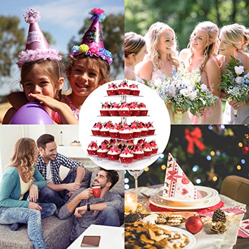 DURCHBLICK Alzata per Cupcake, Chiaro Acrilico