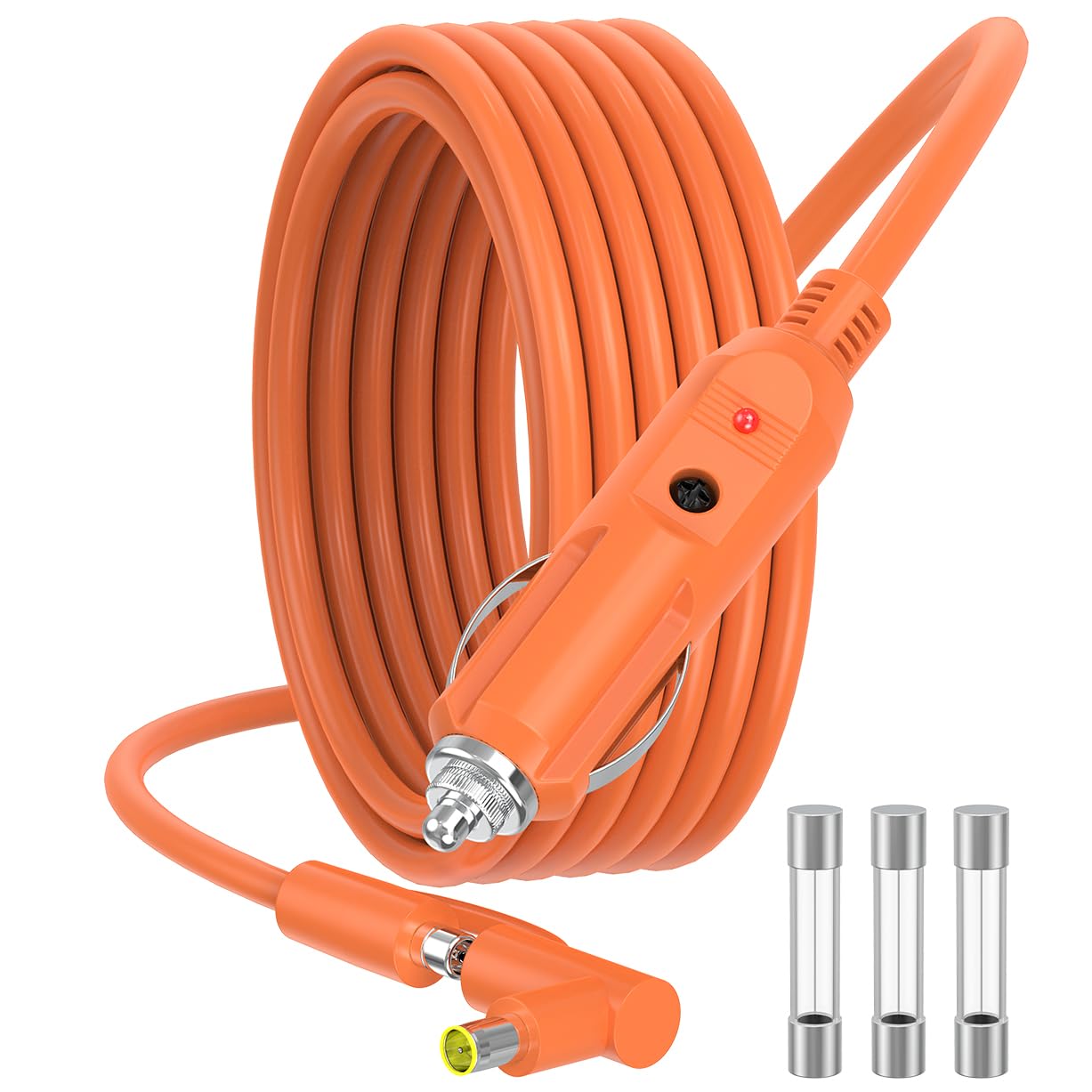 3FT Car Charging Cable 14AWG Compatible with Jackery Portable Power Stations, Explorer 3000 Pro/2000 Plus/1500/1000 v2, DC8020 & DC7909 Plug, Car Cigarette Lighter Charging Cable