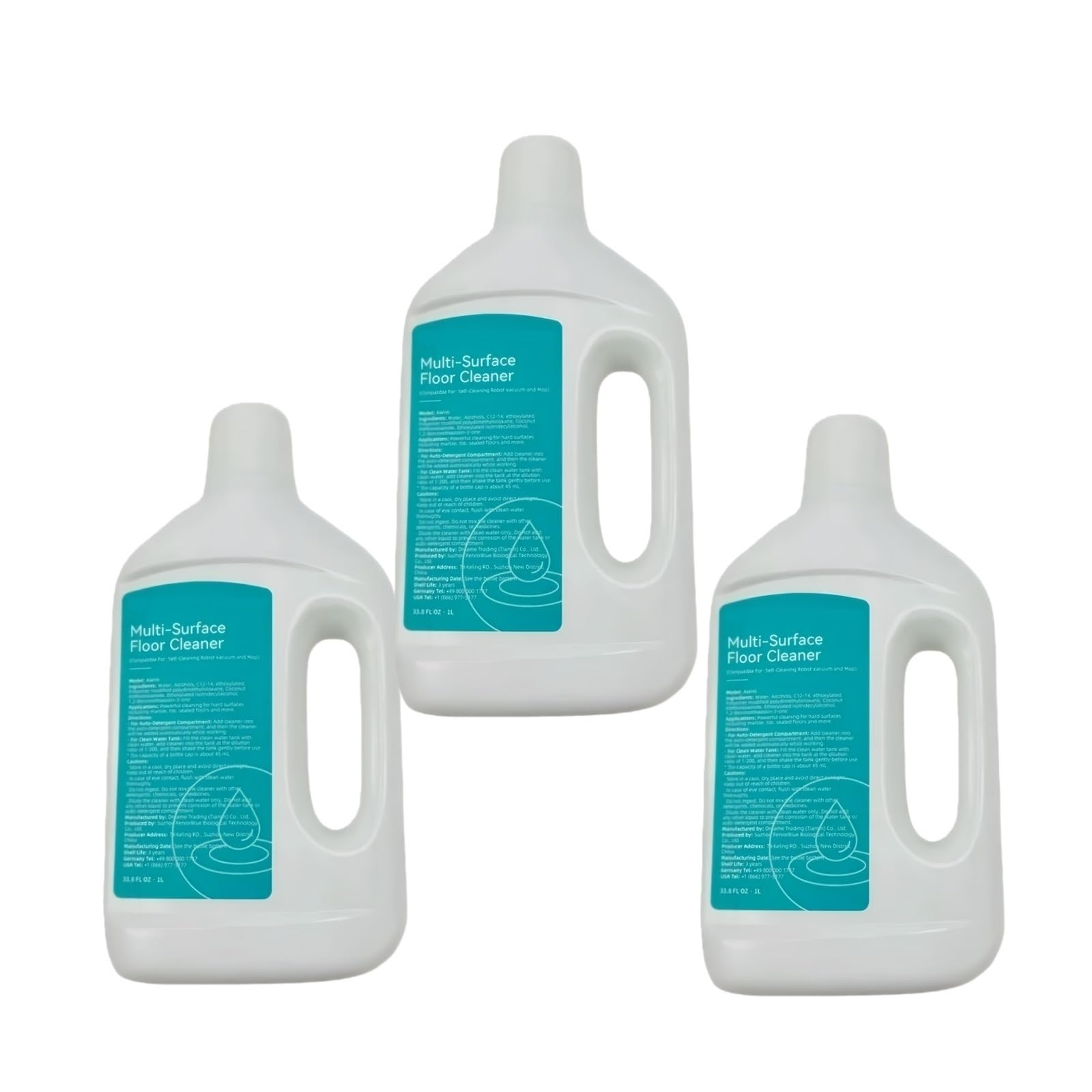 Solución limpiadora multisuperficie de 1000 ml, compatible con Dreame X40 Ultra, X40 Master y X50 Ultra, aspiradora, mopa húmeda y seca.