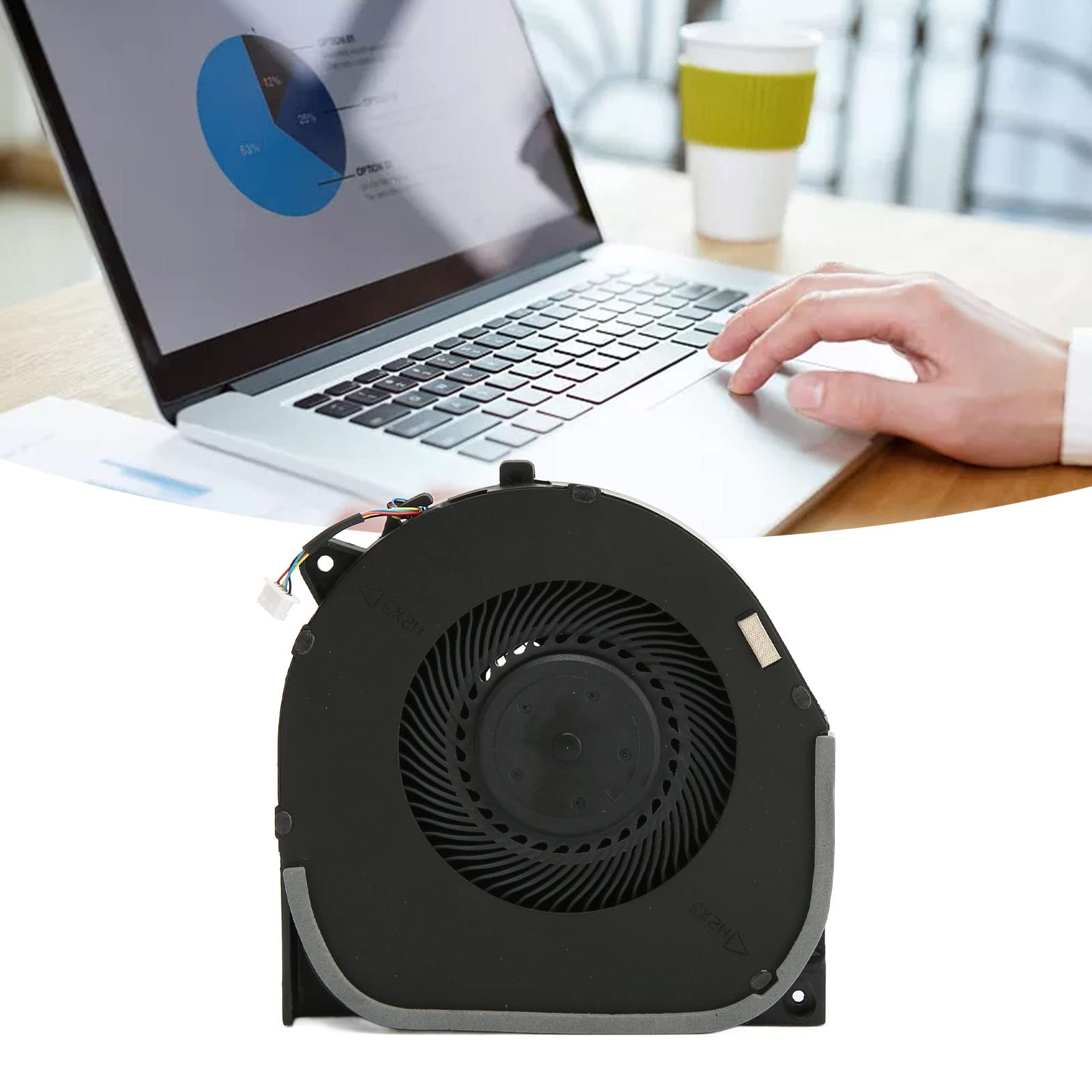 Wentylator Chłodzący Laptopa, dla Legion Y540 15IRH 81SX Y7000 2019 81NS (GTX1660Ti) Seria DC 5V 0.5A 4 Pin Wymiana Wentylatora Laptopa (Wentylator chłodzący GPU)