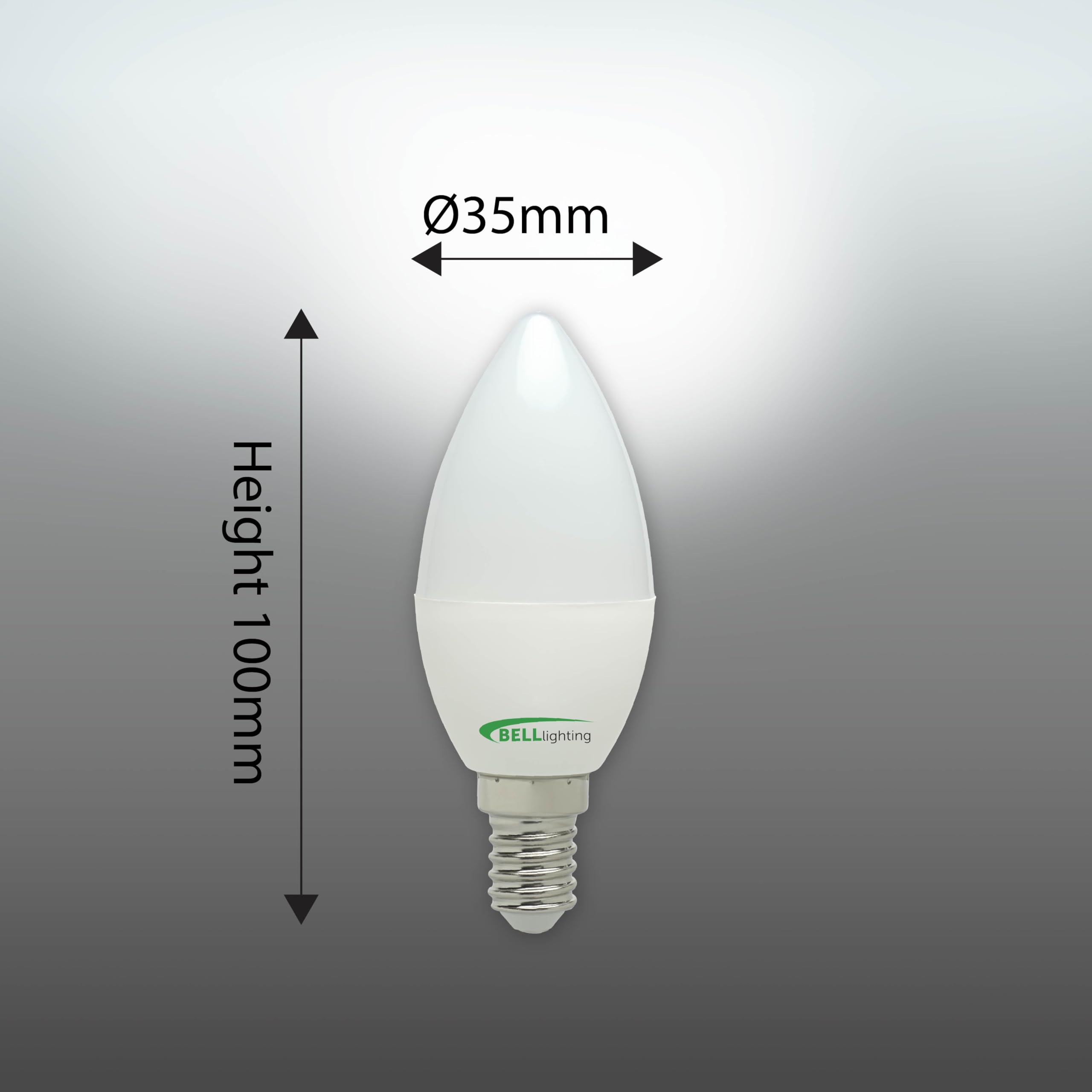 BELL Lighting Small Edison Screw E14 Dimmable Light Bulb LED Candle 6 Pack, Natural White - 4000k - Image 4