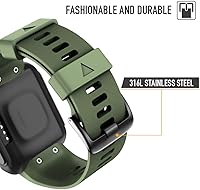 Vista 3 de NotoCity Correa de reloj de repuesto de silicona suave para Garmin Forerunner 35, compatible con Garmin Forerunner 35 Smartwatch