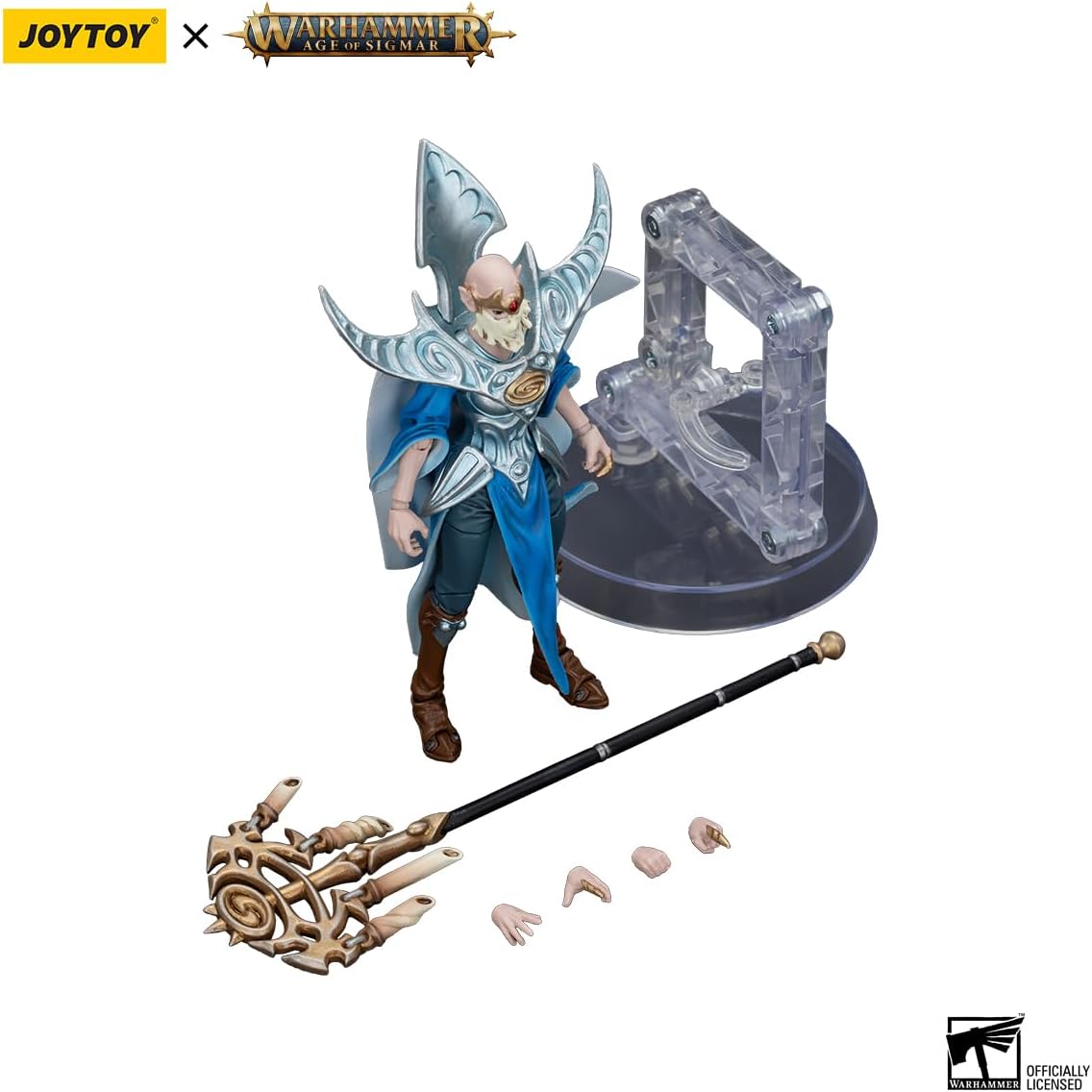 JOYTOY Warhammer 1/18 Action Figure Age of Sigmar Stormcast Eternals The Blacktalons Lorai, Child of The Abyss 4.25in Mecha Joy Toy Collection Model