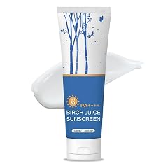 Birch Juice Sunscreen SPF 50 - Daily Hydrating Facial Sunscreen Broad Spectrum UVA UVB Protection Non-Greasy Moisturizer for