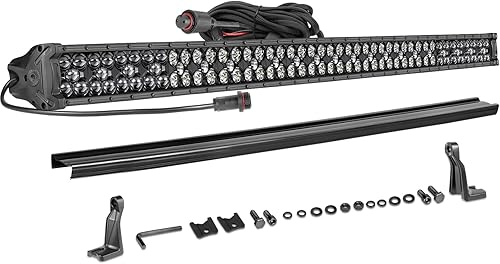 Miniatura 9 de Barra de luz de triple fila de 50 pulgadas, kit de barra de luz LED de 330 W, luces todoterreno con arnés de cableado, cubierta negra, luz