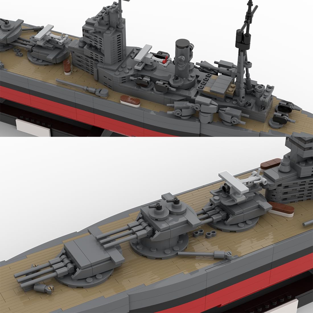 Amazon.com: BrickCraftWorks 1/300 Scale Rodney Battleship of World
