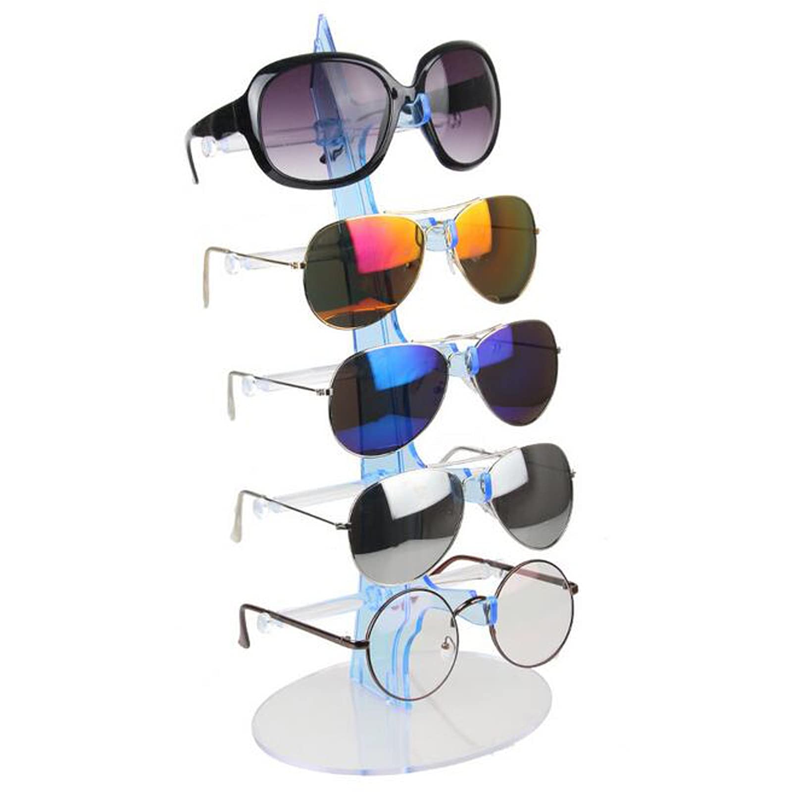 Brillenhalte 5 Schichten Sonnenbrillen Halter Gläser Display Rack Zählerstand Schmuck Show Verpackung Display Brillenspeicherung Werkzeug Brillenständer (Color : Pink Holder)
