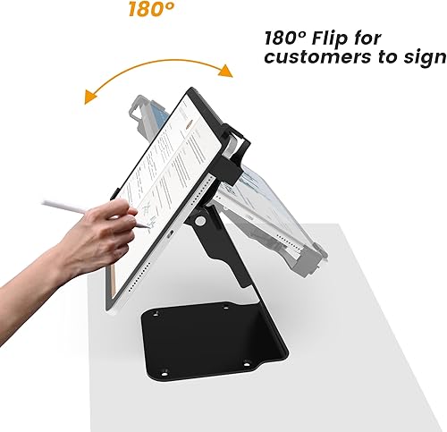 Miniatura 6 de Soporte para tablet compatible con iPad 9.7-12.9 pulgadas, totalmente metálico con bloqueo de cable antirrobo BSC401BX