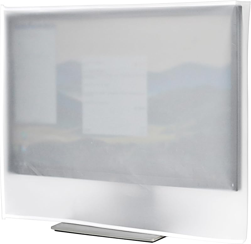 Monitor Dust Cover, LCD/LED HD Antistatic Vinyl Flat-Screen Computer Monitor Water Proof Protective Case Compatible with 22" iMac Desktop and Accessories (22W x16H x3D)