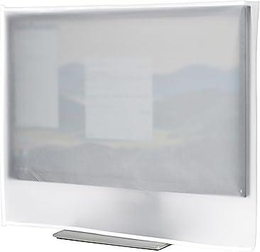 Monitor Dust Cover, LCD/LED HD Antistatic Vinyl Flat-Screen Computer Monitor Water Proof Protective Case Compatible with 22" iMac Desktop and Accessories 22W x16H x3D
