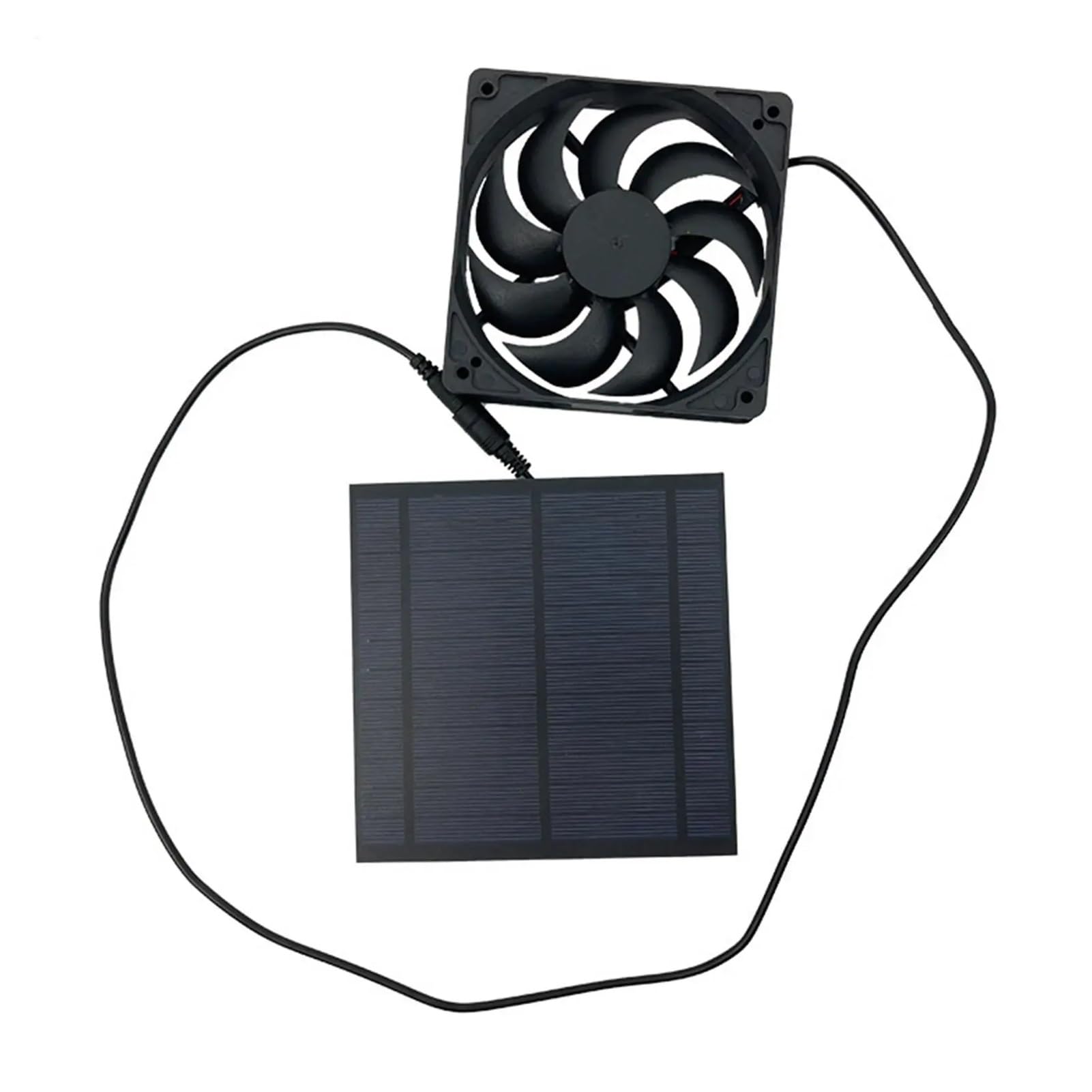 Estrattore Aria, Ventilatore Solare for Cuccia for Cani, Ventilatore Solare Impermeabile, Potente Dispositivo di Raffreddamento, Kit Versatile for l'estrazione Aria for Picnic