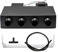 Saihisday Universal 12V Under-Dash AC Evaporator Heater Cooler Unit - 16297 BTU Cooling, 600 CFM, 4 Vents for Cars Trucks