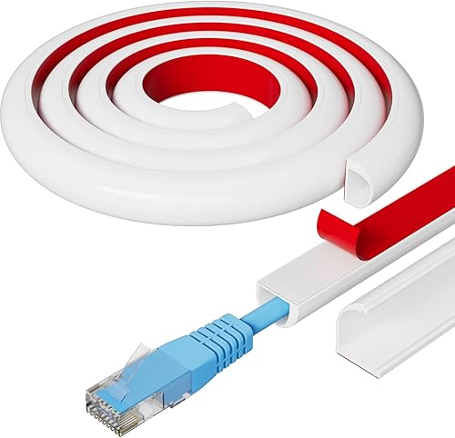 Ocultador de cable con hebilla lateral de 39 pulgadas para 1 cable, cubiertas de cable de extensión para cables en la pared, ocultador de cable disponible en Yaxa Colombia