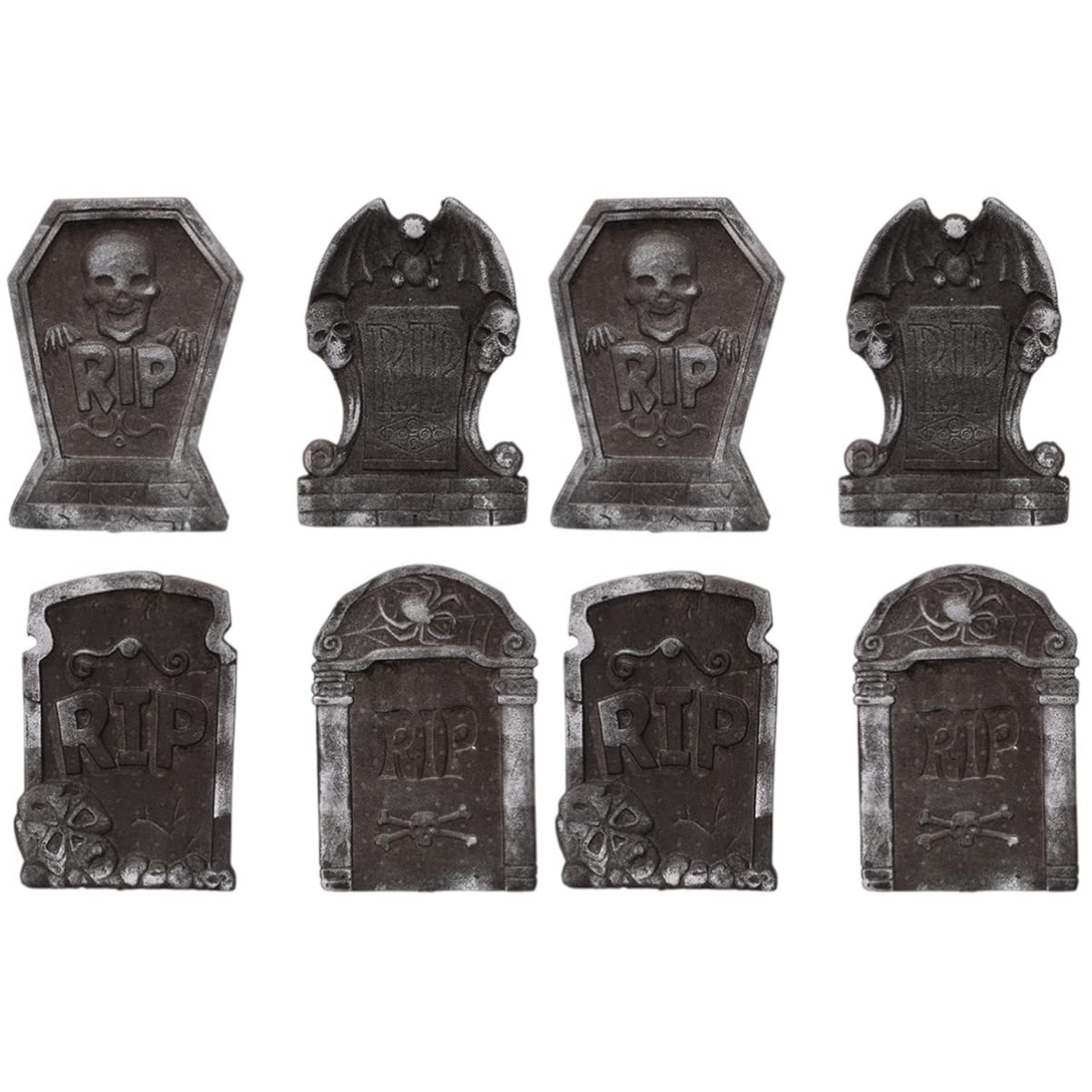 STOBOK 8stücke Halloween Grabstein Deko Gruselige Schaumstoff Ornamente Für Gespenstische Partys Und Geisterhäuser Zufälligen Designs Für Halloween-Dekorationen