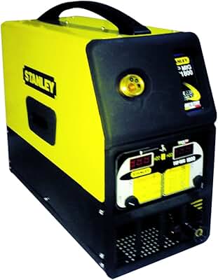 Stanley TOPMIG1800 - Equipo de soldadura inverter para trabajos pesados (2,7 W, 240 V), color amarillo y negro