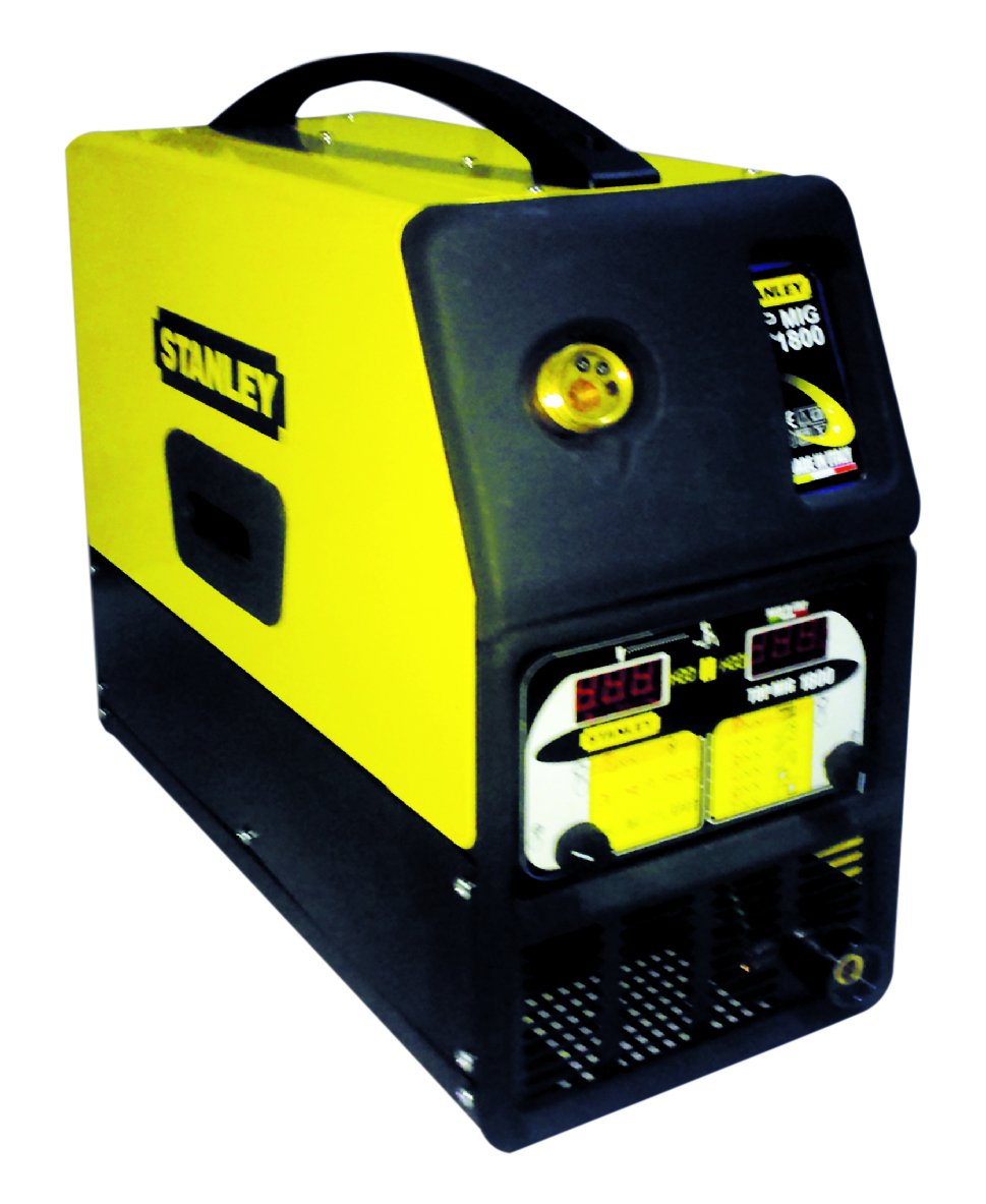 Stanley TOPMIG1800 - Equipo de soldadura inverter para trabajos pesados (2,7 W, 240 V), color amarillo y negro