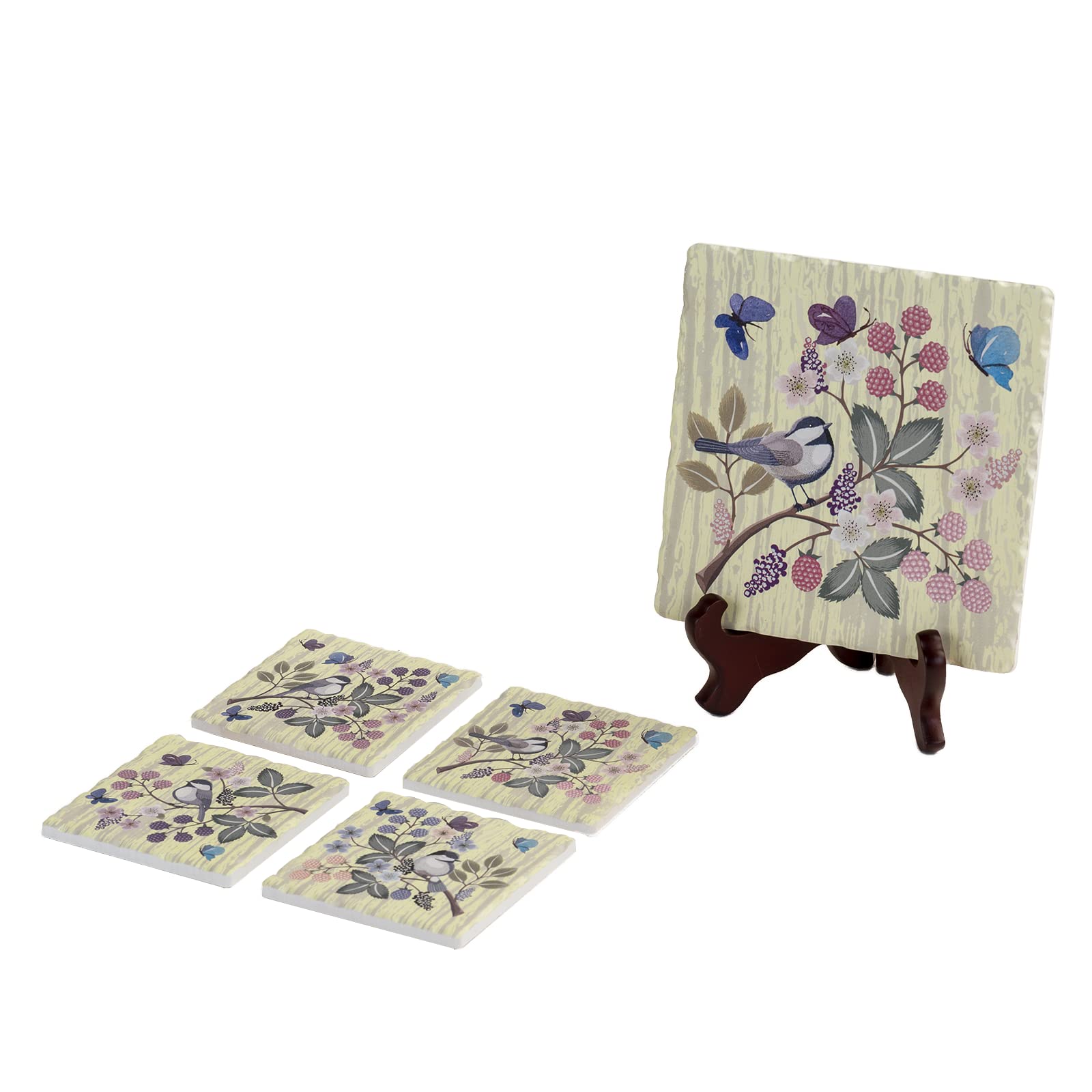 Photo 1 of **STOCK PHOTO FOR REFERENCE ONLY**
Migpjune Ceramic Trivets for Hot Pots and Pans, Set of 5 Ceramic Coasters & Trivet Set 