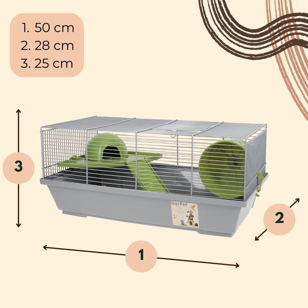 Hamsterkäfig Nagerkäfig Kleintierkäfig Mäusekäfig Hamster Zubehör Zwerghamster Käfig Rennmaus Hamsterkäfig Mit Zubehör Hamsterhaus Laufrad Rampe