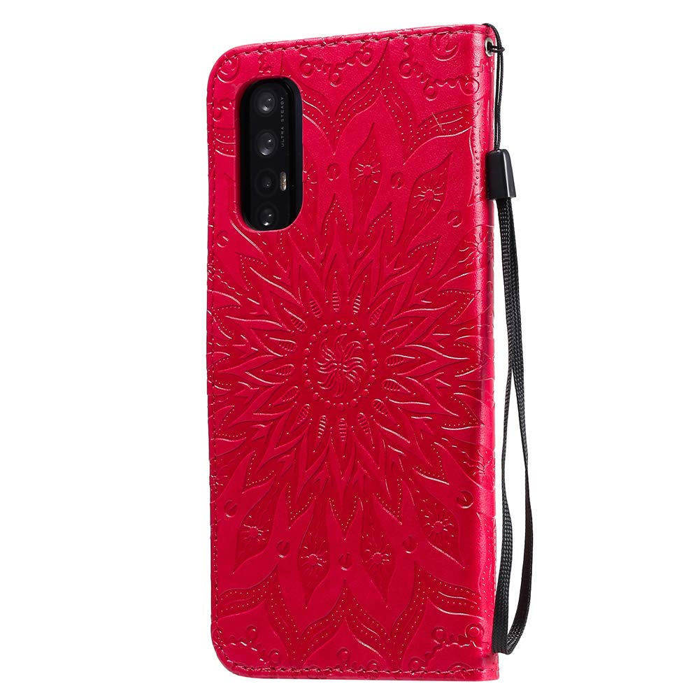 IMEIKONST Compatibile con OPPO Reno 8 Pro Plus Custodia, Goffratura a Libro in Pelle Portafoglio Protettiva Magnetica Slot per Schede Supporto Stand
