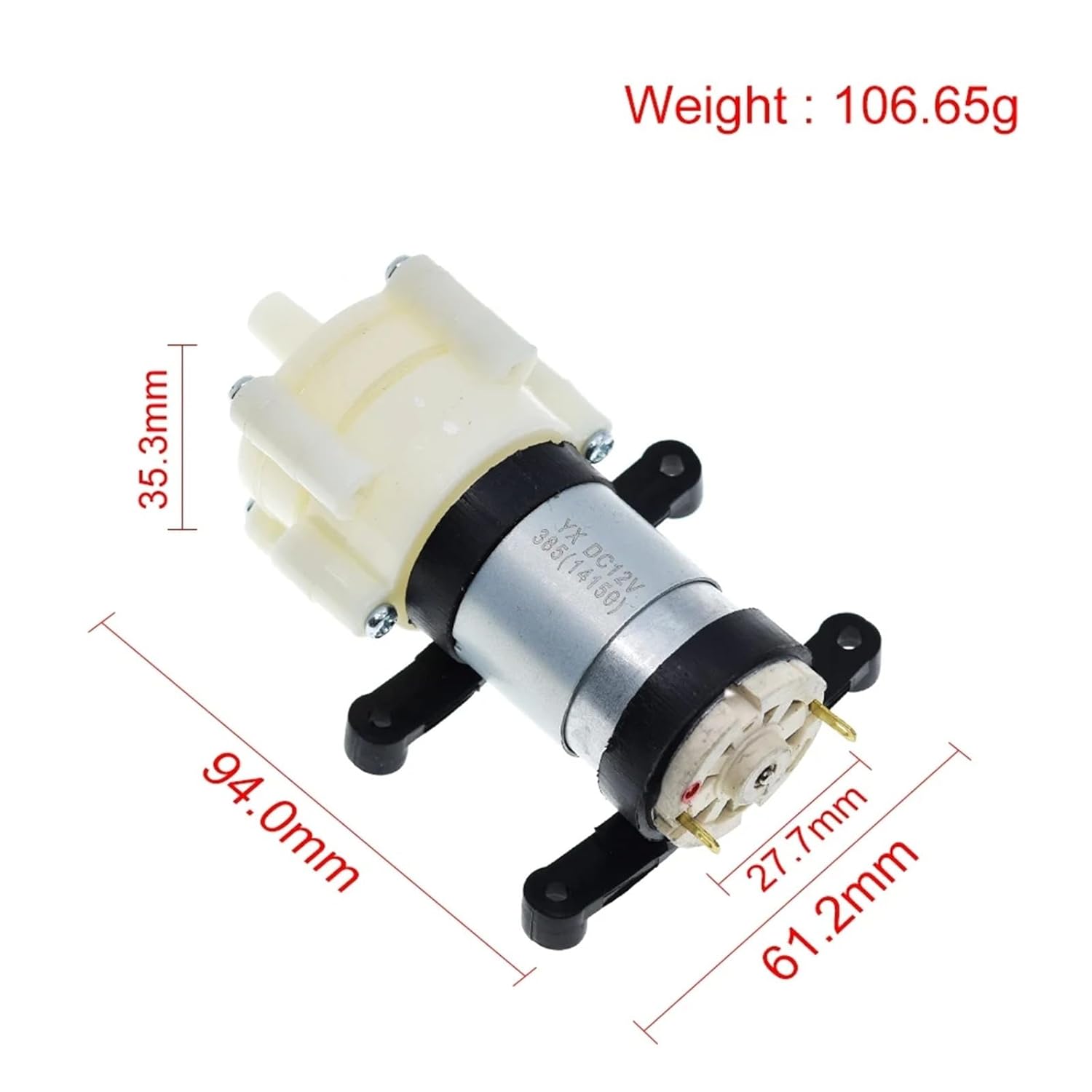 R385 Water Pump 12V Diaphragm Pump Pump 6V Small Miniature Water Pump Household Fish Tank Accessories Tea Set Water Pump 1Pcs