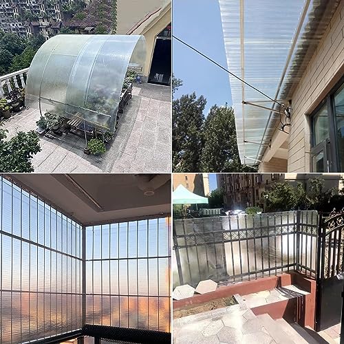 Panneau de toit polycarbonate 5x4m de remplacement pour abri de jardin et serre