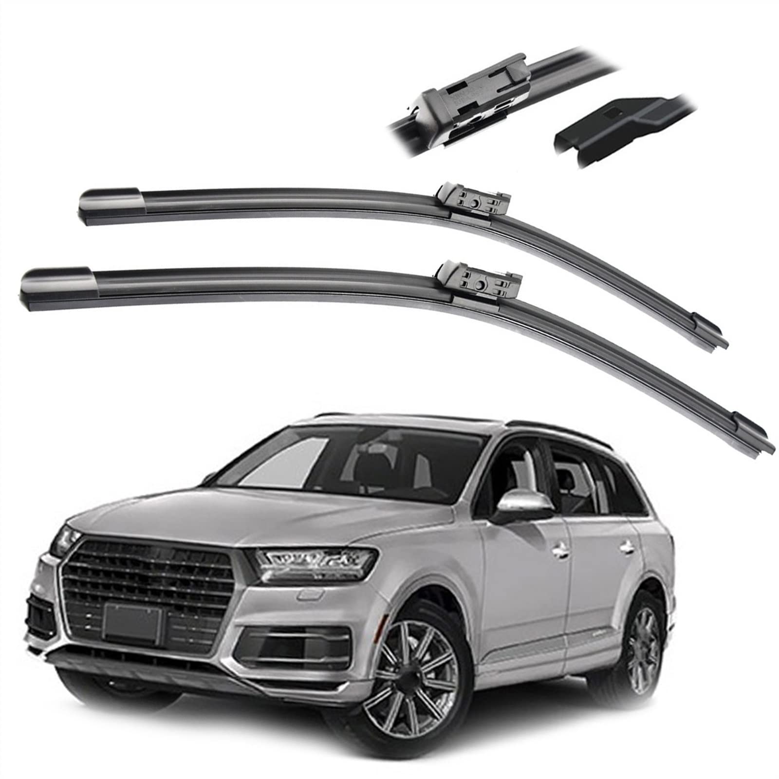 Essuie-Glace Audi Q7 4M de Haute Qualité | Balais de Pare-Brise Robustes 26"+20"