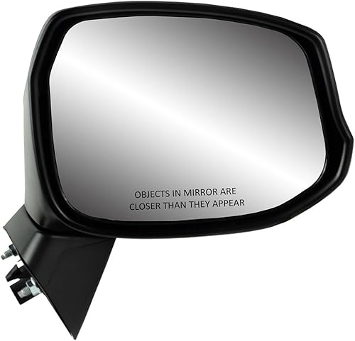 Miniatura 2 de Fit System Espejo lateral del pasajero para Honda Civic Coupe, Civic Sedan, PTM negro, plegable, manual