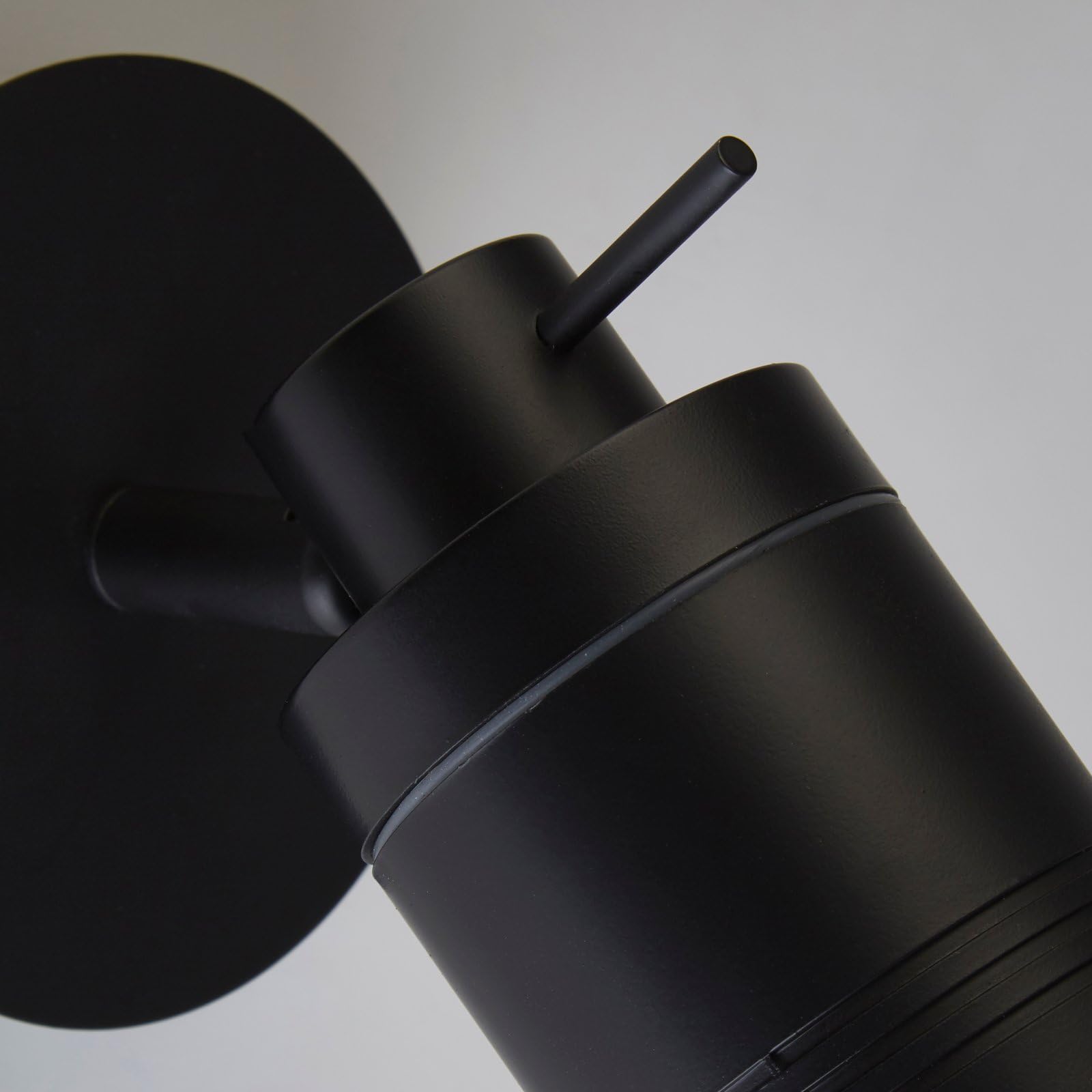 Searchlight Samson Support mural pour spot de salle de bain 1 lumière IP44, noir mat IP44