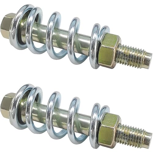 2 PCS Exhaust Bolt and Spring, Automotive Premium Grade Exhaust Spring Screw with Nut, Universal Exhaust Spring Bolt Suitable for Cars Trucks and SUVs, Car Accessories