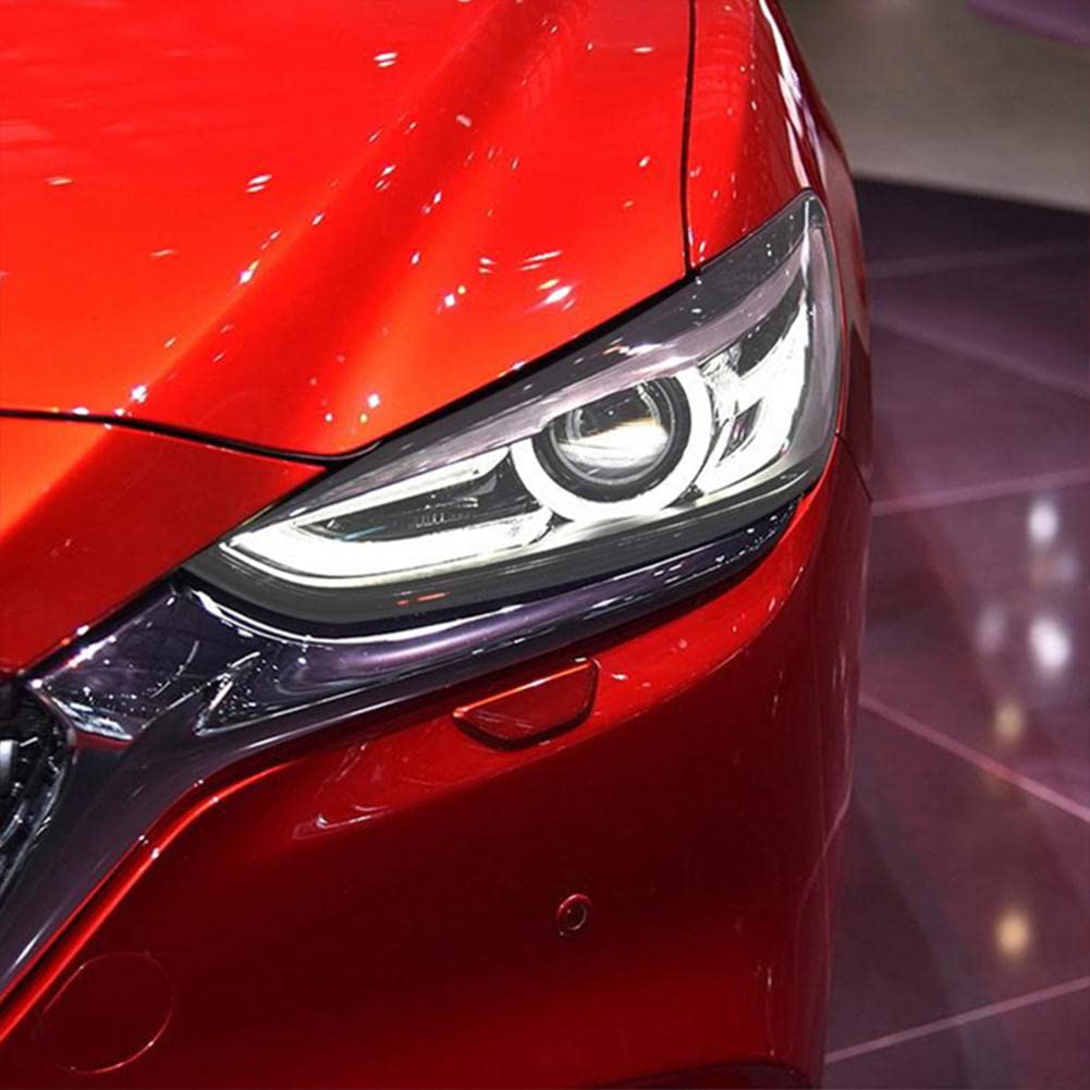 2 Pezzi Auto Faro Tinta Nero Pellicola Protettiva Vinile Protezione Adesivo TPU Trasparente, per Mazda 6 Atenza 2019 2020 Accessori