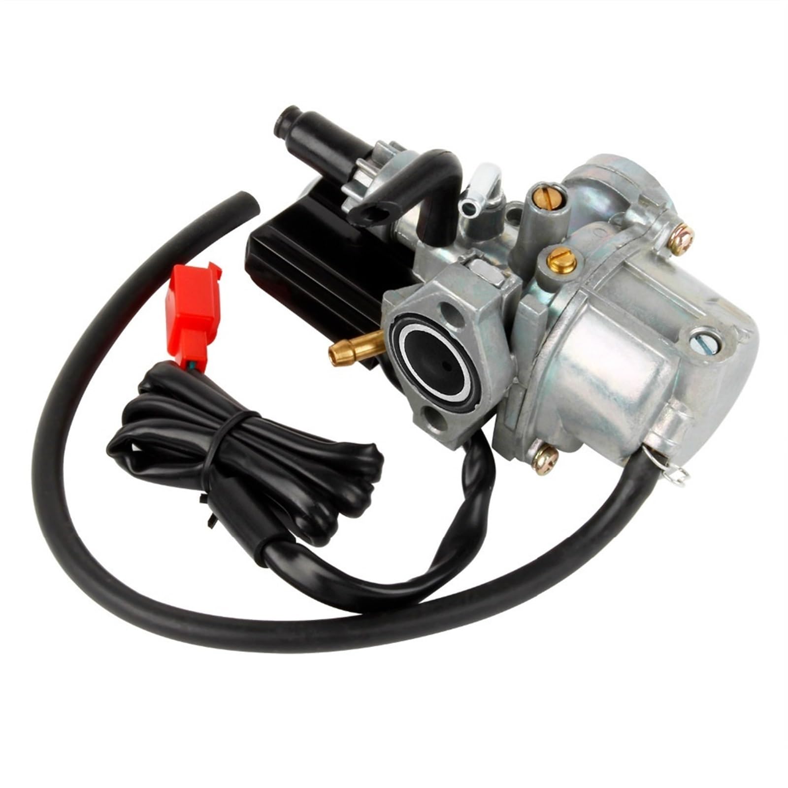 Kit Carburateur Scooter 50cc 2 Temps - Pour Speedfight 1/2 Et Honda 50 - Diamètre 17.5mm - Avec Raccord Admission 24mm Et Passage 12mm