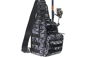 Fishing Backpack: Tackle Bag with Rod Holder for Women and Men