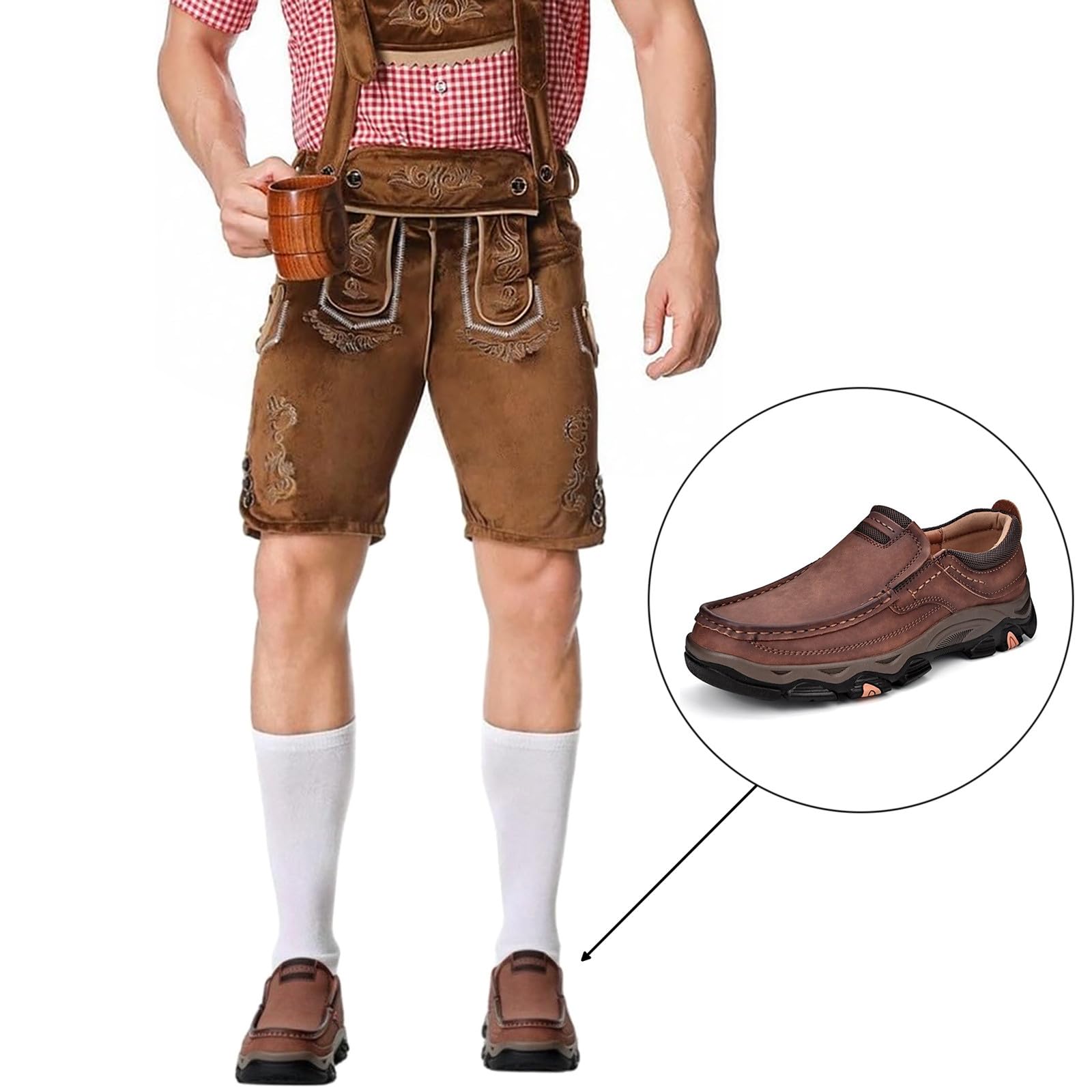Generico Chaussures pour hommes 2025 Nouvel article One Foot Chaussures en cuir pour hommes