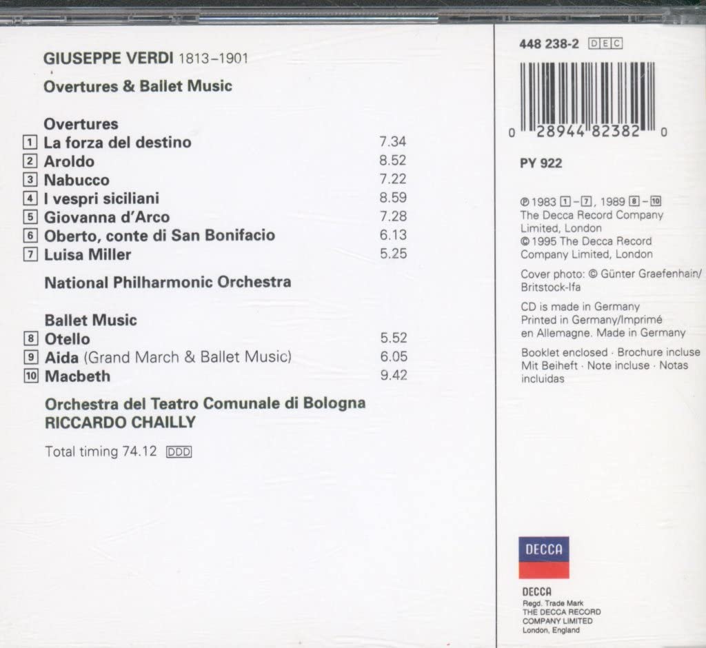 Ouvertüren Und Ballettmusik