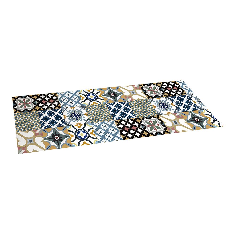 STOR PLANET Tapis Vinyle matelassé Chrome Hydraulique 50 x 140 cm, Chlorure de polyvinyle, Neutre