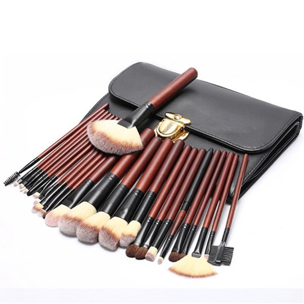 Juego de brochas de Maquillaje de 26 Piezas Herramientas de Maquillaje Pincel de Sombra de Ojos de Pelo de Caballo dedicado a la Escuela de Art