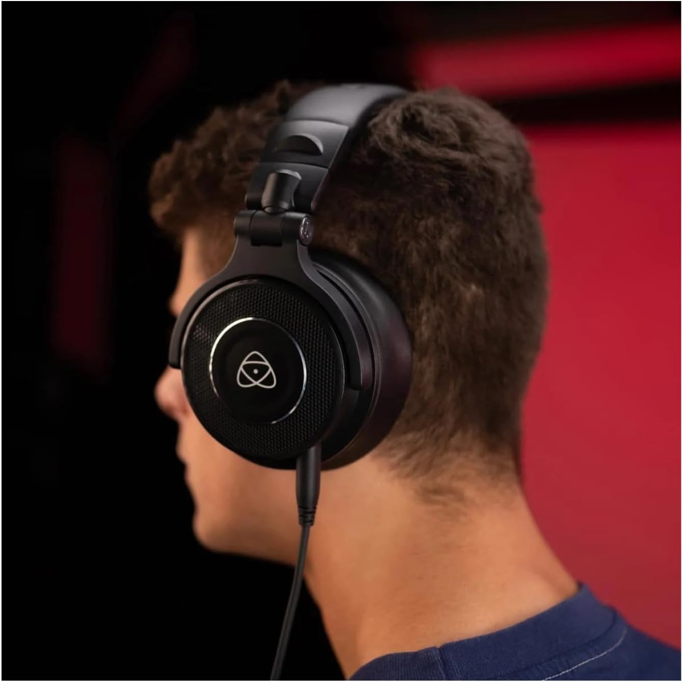 Atomos StudioSonic Professional Wired Over-Ear Headphones Studio Monitor Sound Quality for Recording, Mixing & Content Creation Black