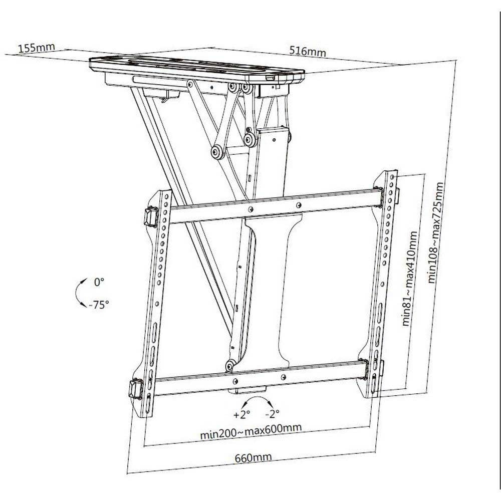 Equip 650329 - Soporte de Techo para televisores y Pantallas LCD (32-70 Pulgadas, 35 kg, VESA)