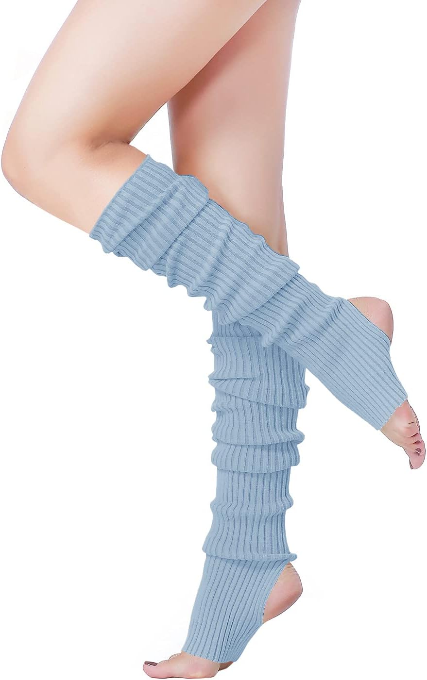 v28 Women’s Neon Knit Leg Warmer for 80s Party Dance Sports Yoga